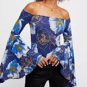 Free People Birds of Paradise Top sz L